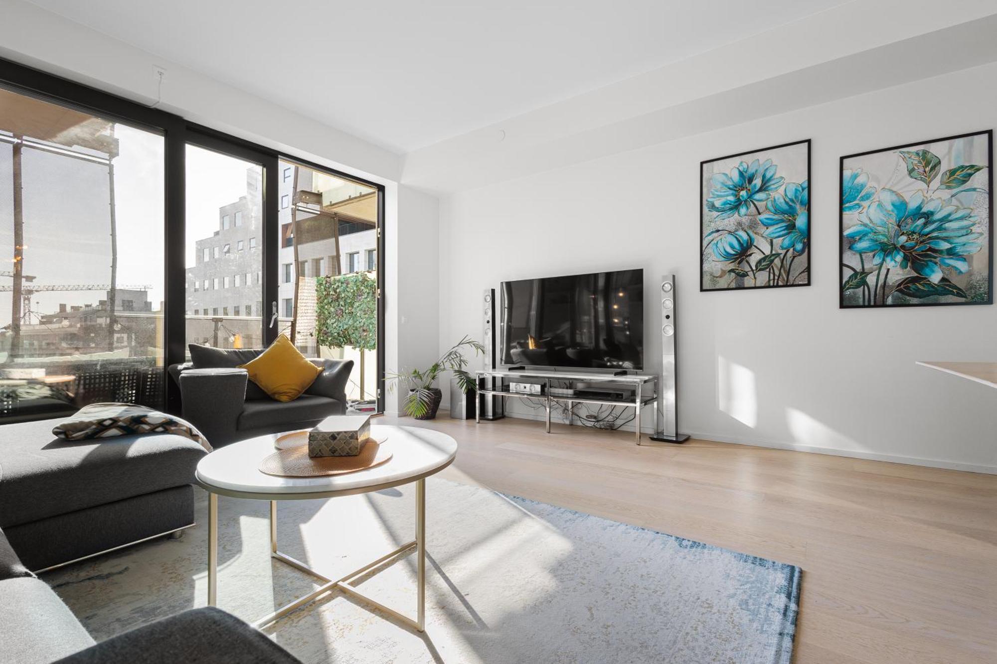 Spacious Modern 2Br Apartment At Central Oslo Barcode Luaran gambar